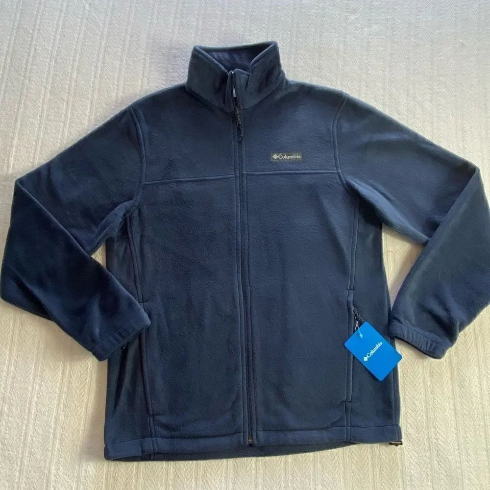 COLUMBIA Men’s Small Steens Mountain Full Zip Solid Fleece Jacket